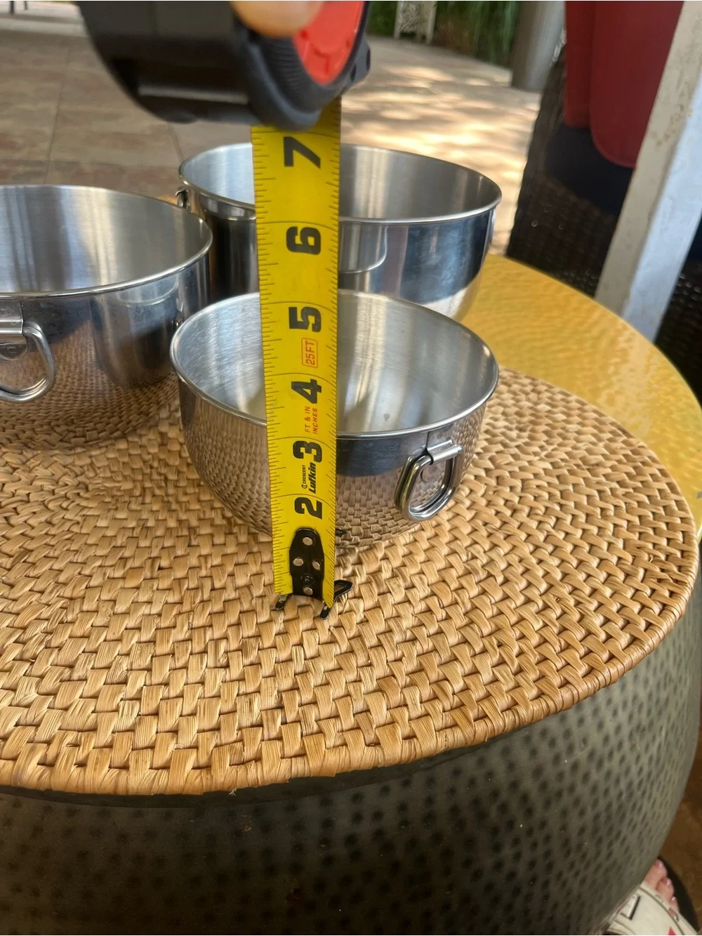 Farberware Stainless Steel Mixing Bowls with handles (Set of 3) - Silver